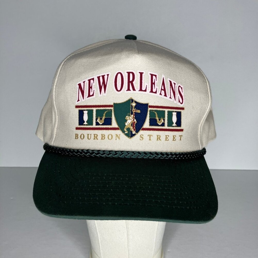 Vintage New Orleans Bourbon Street Rope Hat Snapback Men's